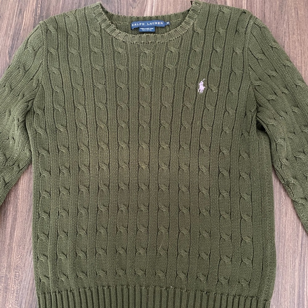 Women’s Ralph Lauren Cable Knit Sweater M